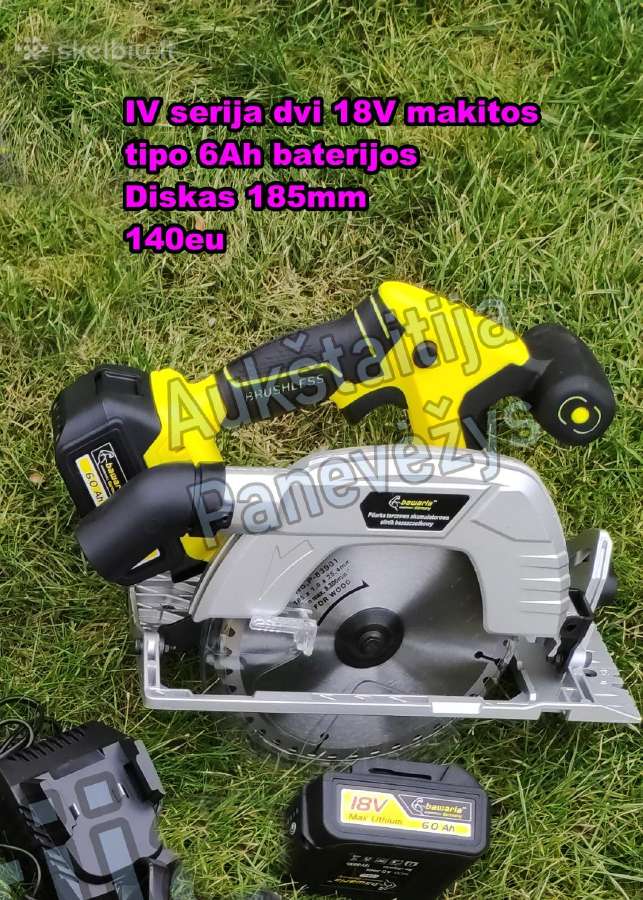 Suktukas sukiklis drėlė Bavarija ličio 18v baterij - nuotraukos Nr. 14
