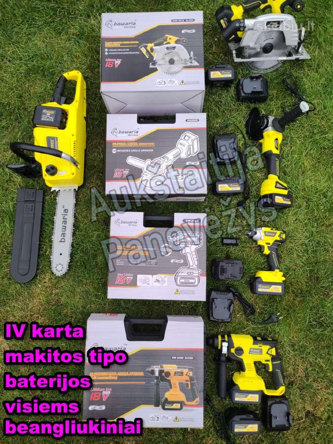 Suktukas sukiklis drėlė Bavarija ličio 18v baterij - nuotraukos Nr. 7