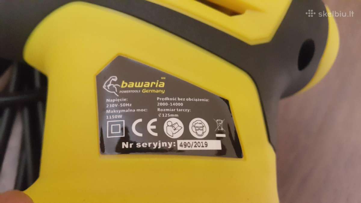Elektrinis poliruoklis - šlifuoklis apvalus - nuotraukos Nr. 17