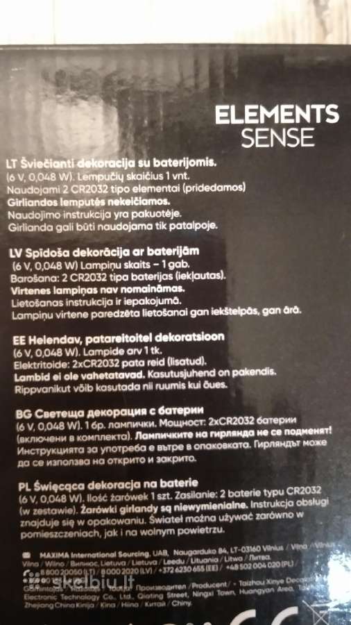 Šviečianti dekoracija su baterijomis - nuotraukos Nr. 2