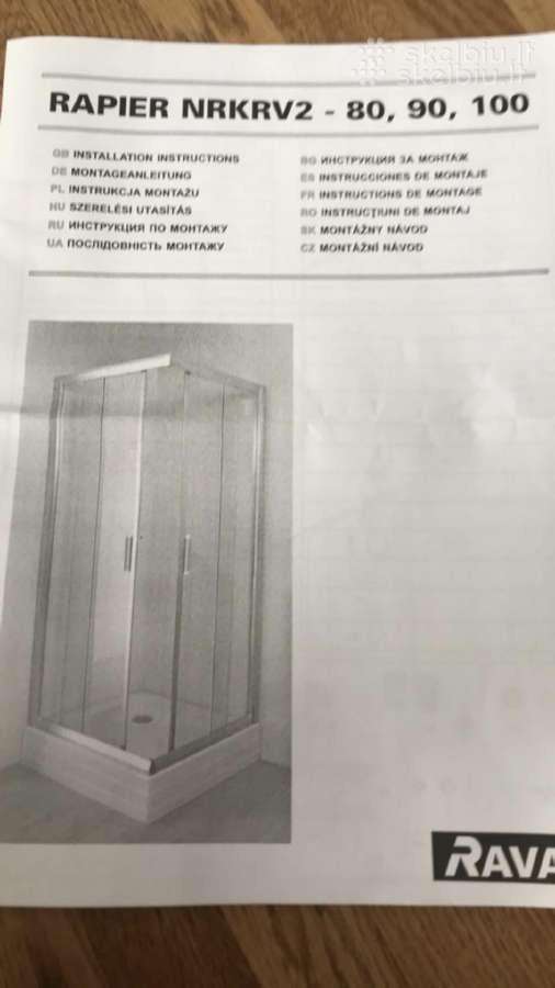 Nauja duso kabina be pado Ravak