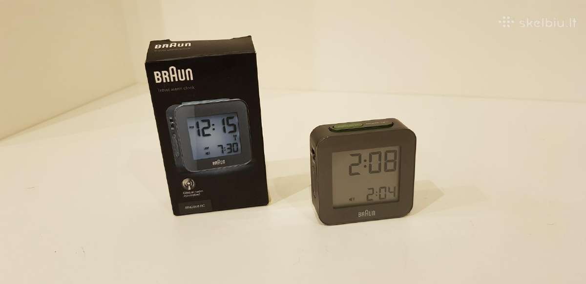 Braun skaitmeninis kelioninis laikrodis žadintuvas - nuotraukos Nr. 5