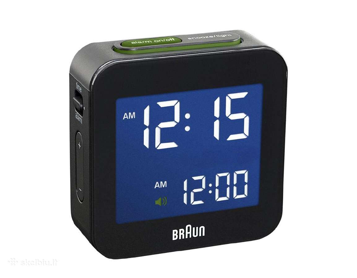 Braun skaitmeninis kelioninis laikrodis žadintuvas - nuotraukos Nr. 2