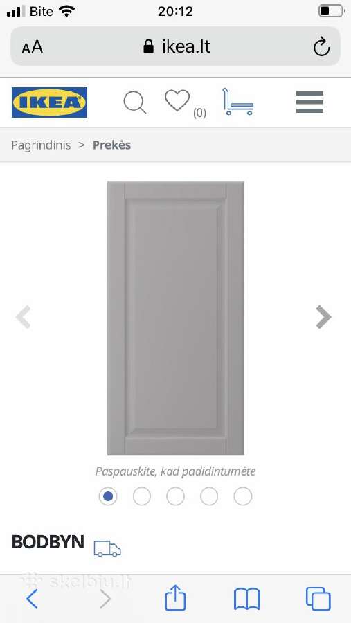 Naujos Bodbyn durelės 40/100 2vnt