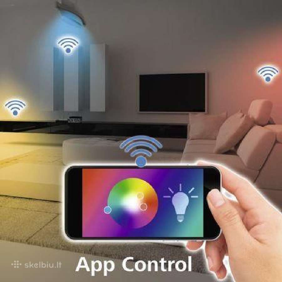 Išmanioji Hama LED rgb WiFi lemputė - nuotraukos Nr. 4