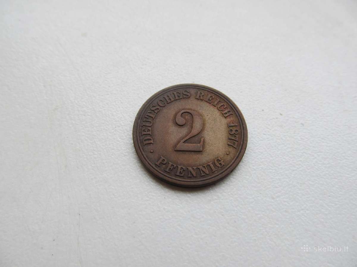 2 pfennig , Vokietija , 1877