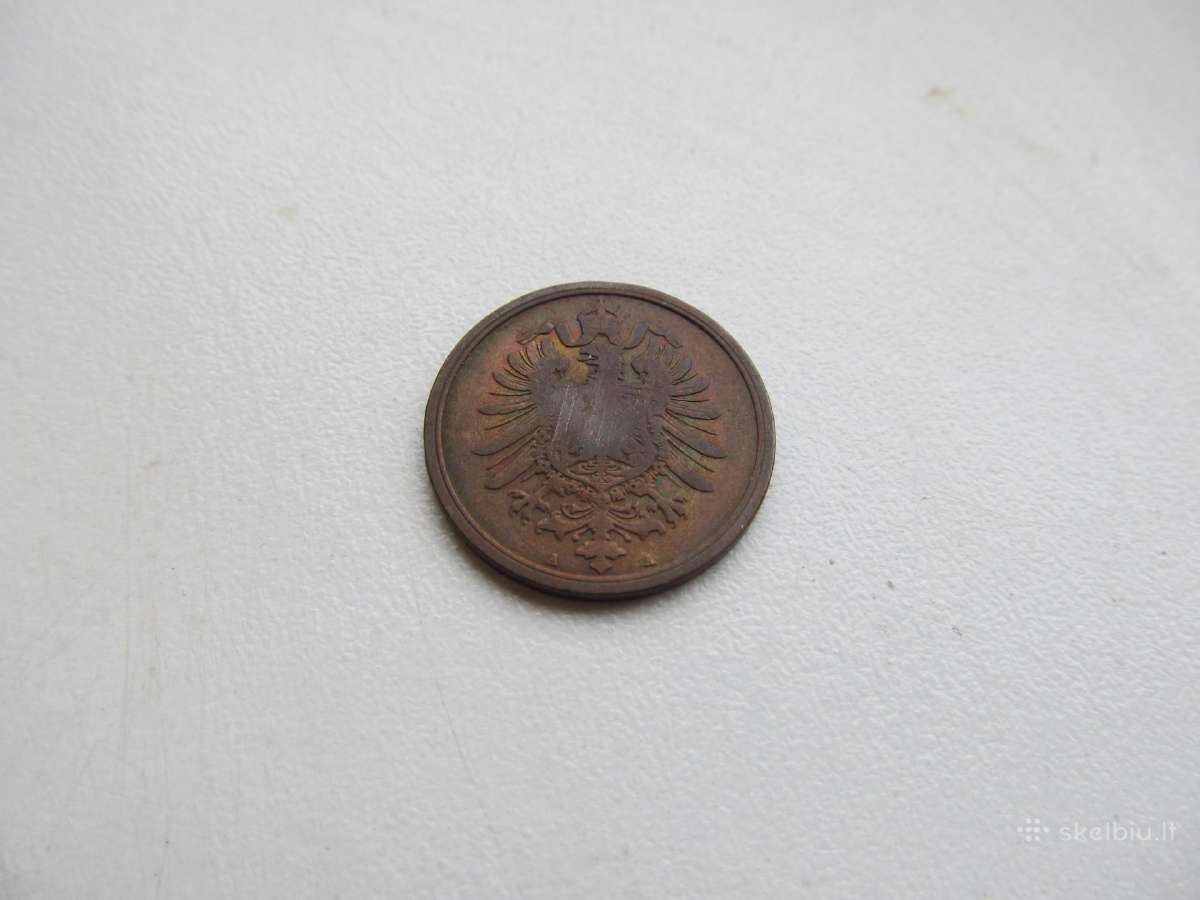2 pfennig , Vokietija , 1877 - nuotraukos Nr. 2