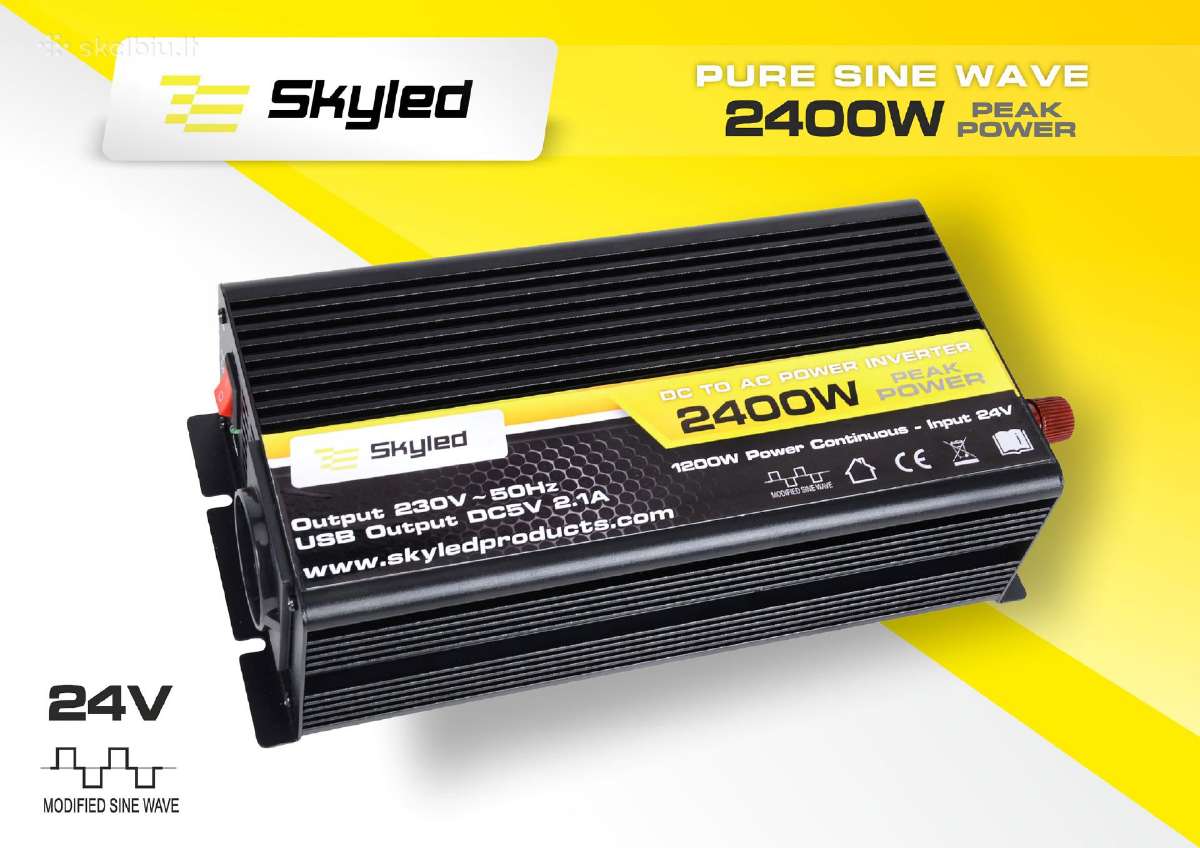 Inverteriai 12v/24v 1000w-4000w