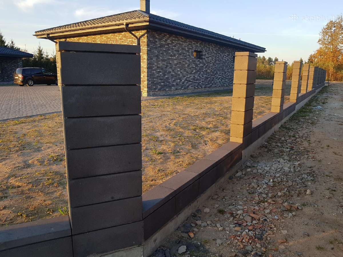 Tvoros Stulpo/ Mūro Blokeliai Lygaus Paviršiaus - nuotraukos Nr. 15