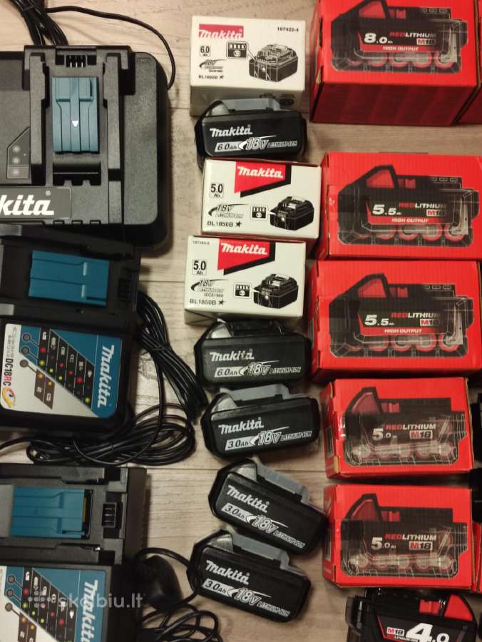 Akumuliatoriai,krovikliai makita.hilti.bosch ir kt - nuotraukos Nr. 4