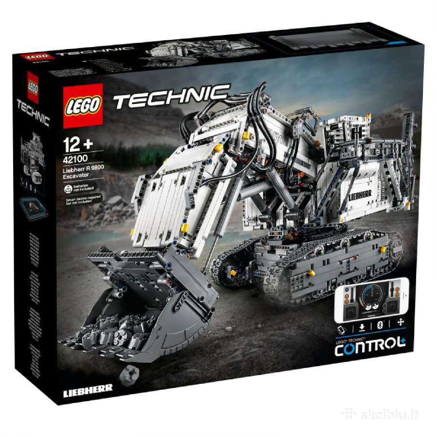 42100 Lego® Technic Liebherr R 9800 ekskavatorius - Skelbiu.lt