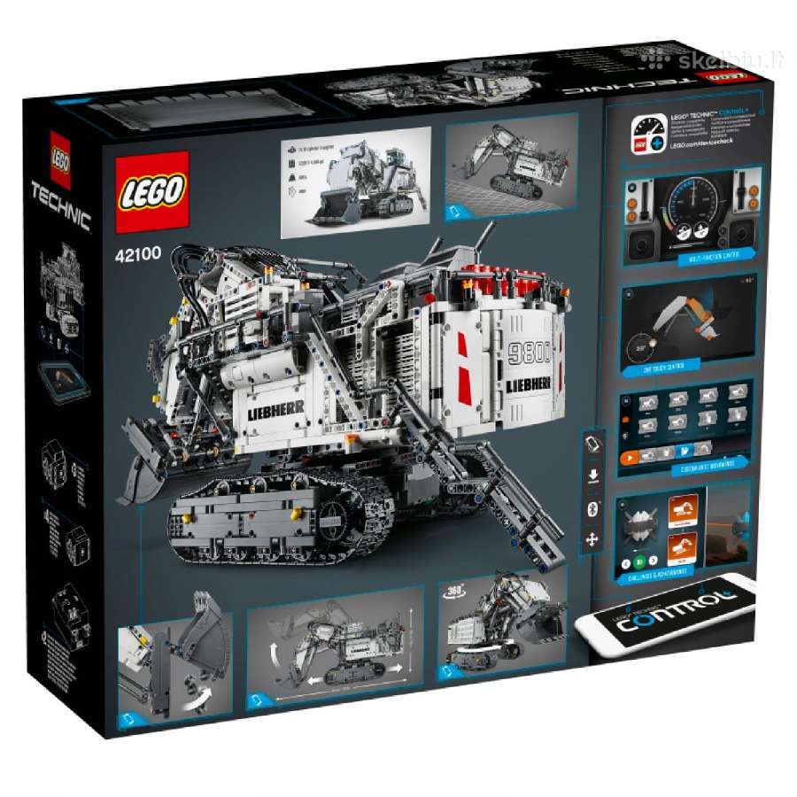 42100 Lego® Technic Liebherr R 9800 ekskavatorius - nuotraukos Nr. 2