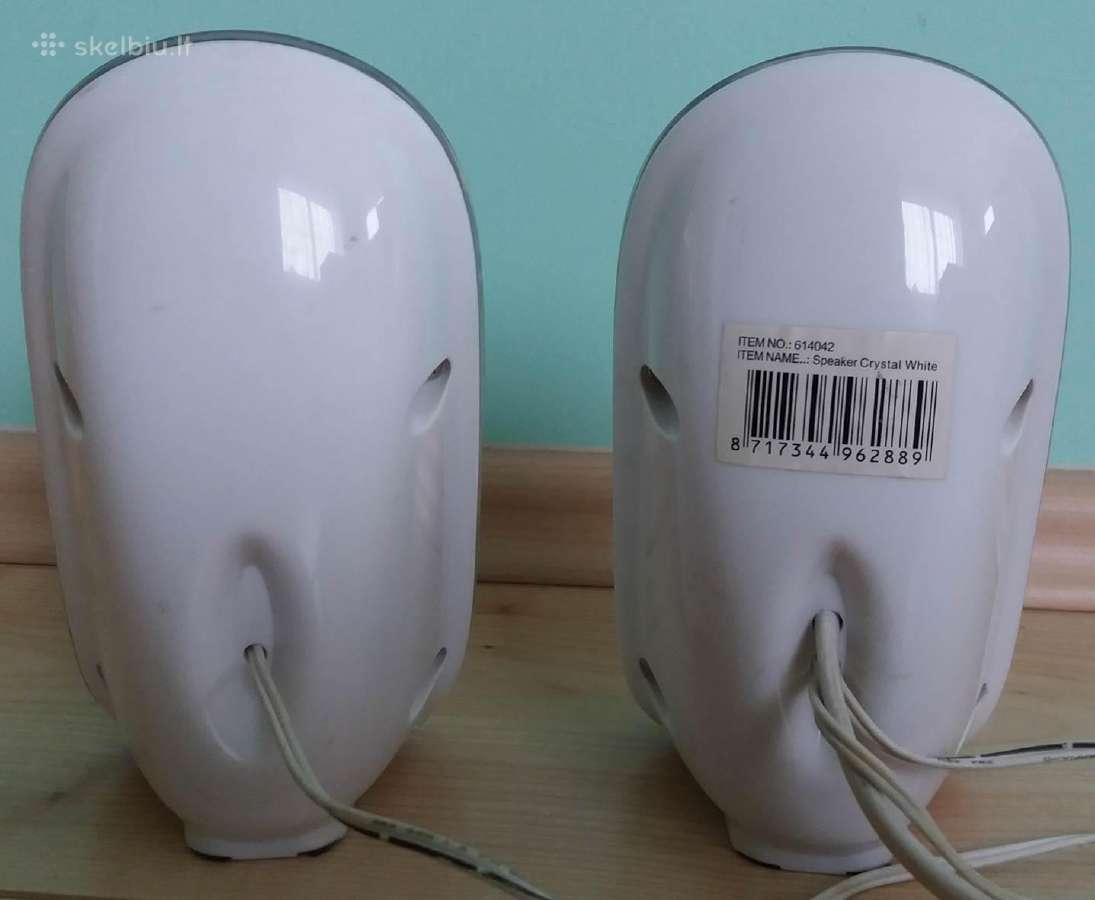 Kompiuterinės garso kolonėlės Crystal White - nuotraukos Nr. 2