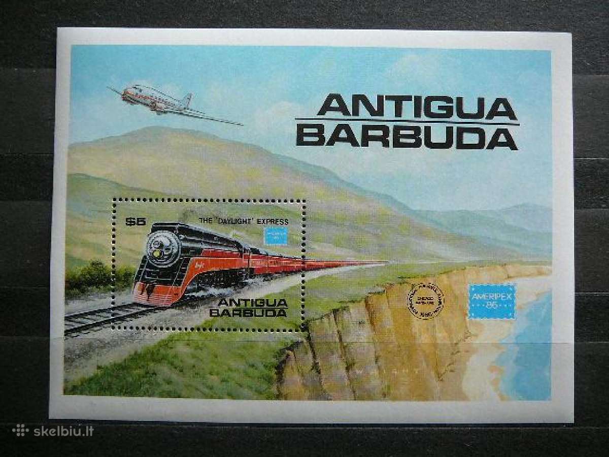 Lektuvai Traukiniai Antigua Barbuda Mnh ant892