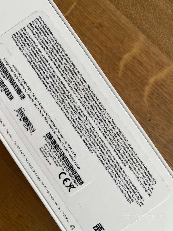 Apple Watch 4 Stainless Steel 44mm Gold - nuotraukos Nr. 2