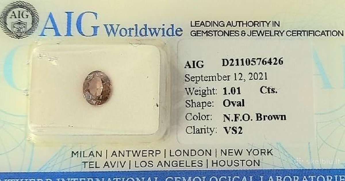 Natūralus Deimantas 1.10 ct - nuotraukos Nr. 5