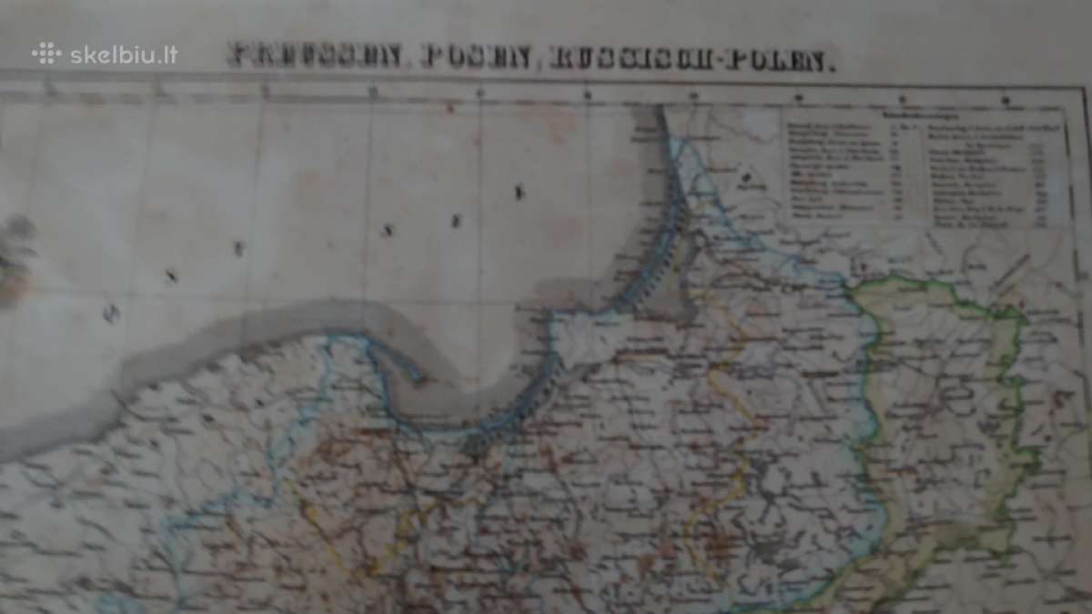 1850 m. Prūsijos žemėlapis