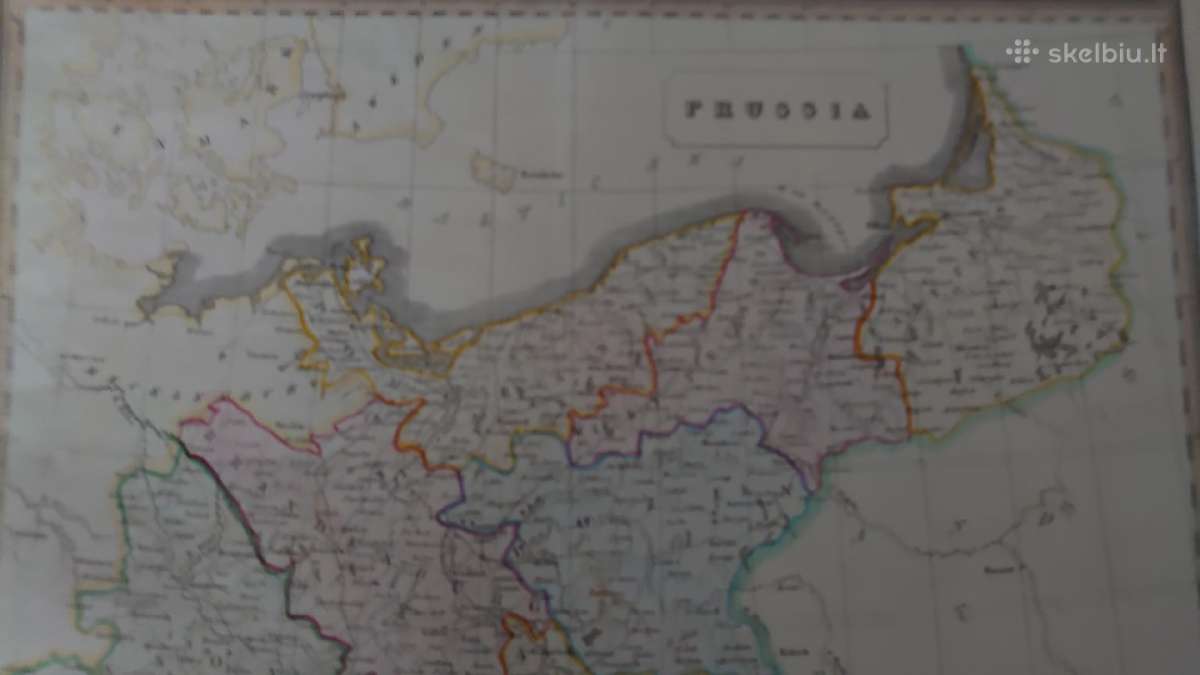 1839 m. Prūsijos žemėlapis - nuotraukos Nr. 2