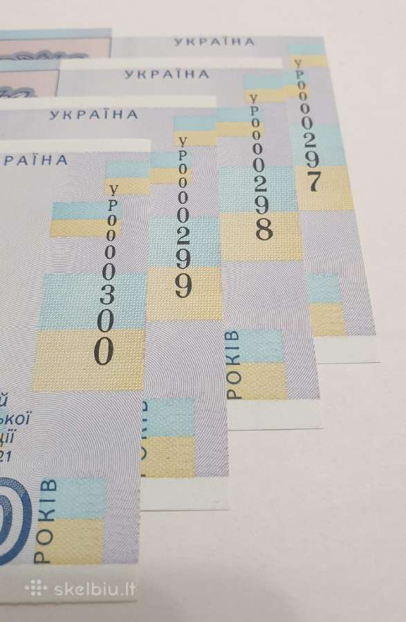 Ukraina 100 grivinų 2018 Proginis Žemais Numeriais