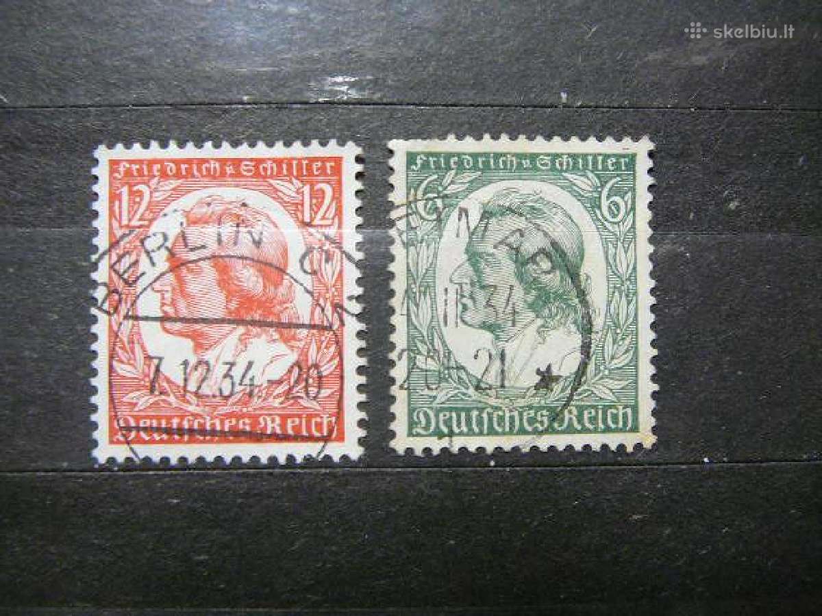 Poetas F. Sileris Vokietija 1934 vkt554/5a