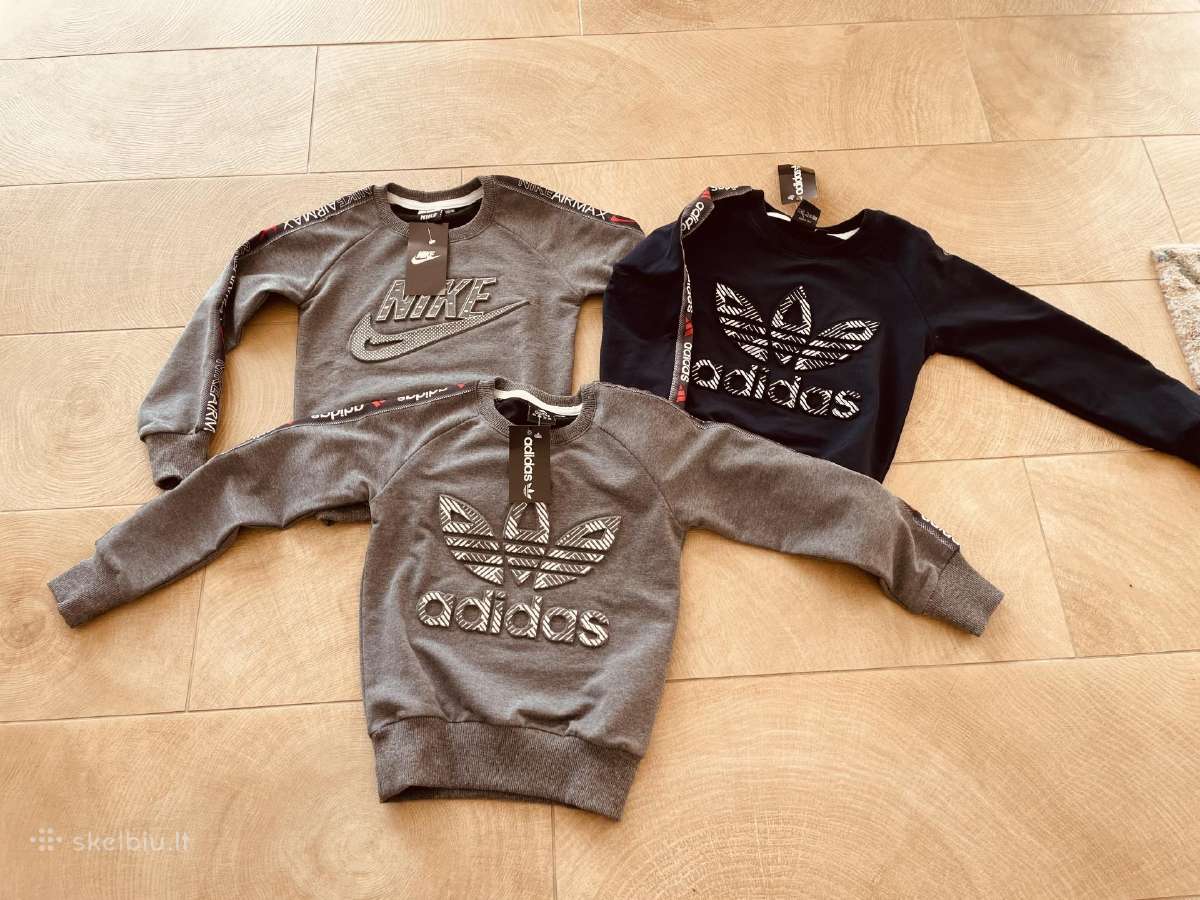 Nike ir adidas vaikiski dzemperiai. 110-116 dydis.