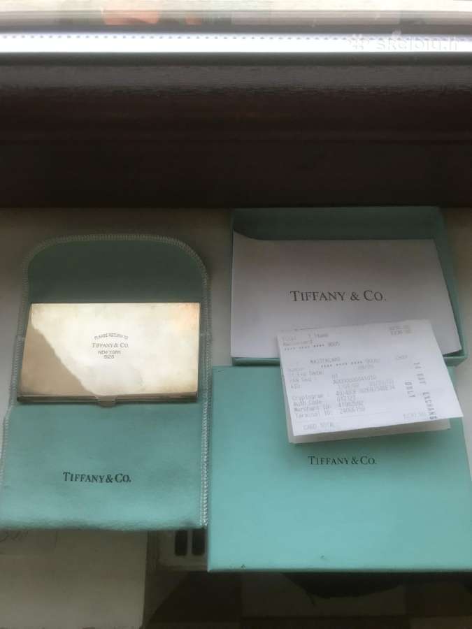 Tiffany&co Koreteliu dėklas -pinigine