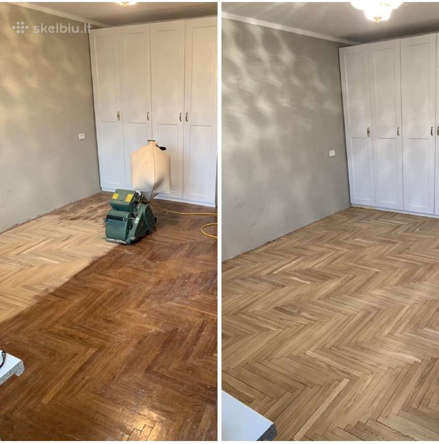 Grindų Šlifavimas Parketo Klojimas Atnaujinimas - nuotraukos Nr. 16