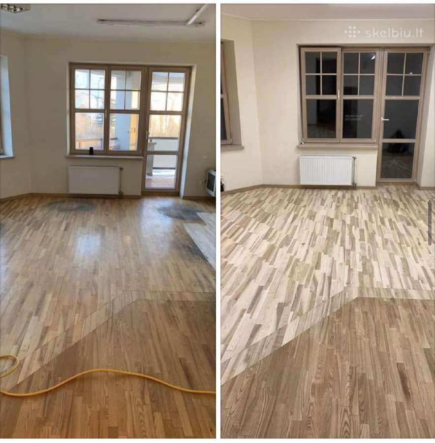 Grindų Šlifavimas Parketo Klojimas Atnaujinimas - nuotraukos Nr. 22