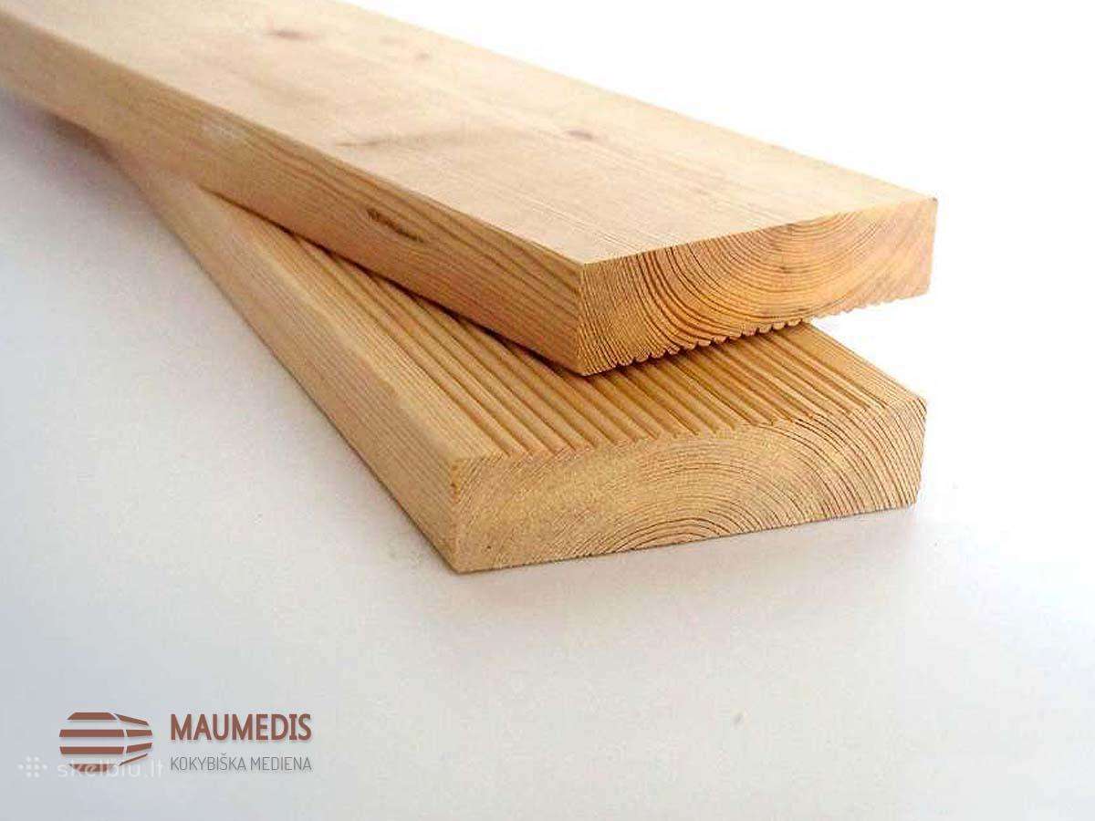 Maumedžio terasinės lentos, klijuota mediena - nuotraukos Nr. 3