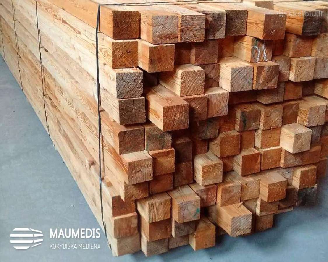 Maumedžio terasinės lentos, klijuota mediena - nuotraukos Nr. 13