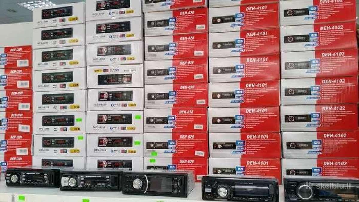 Auto aparatura nuo pigiu iki fyrminiu magnetolu Sd