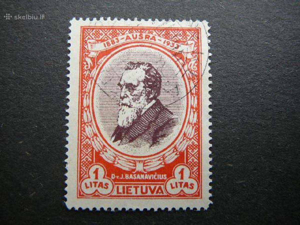 Lietuva 1933 Septyndieniai antsp. lit362aa