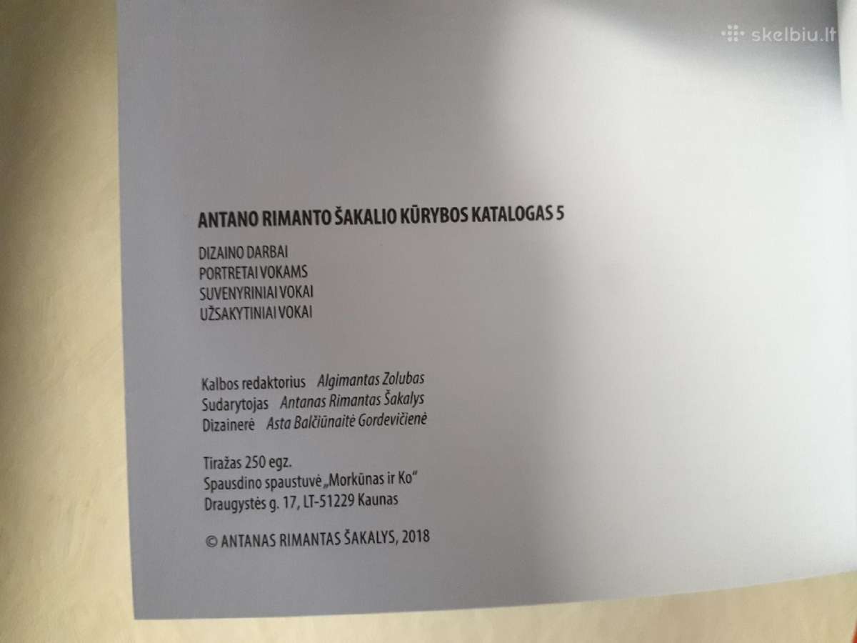 Antano Rimanto Šakalio vokų katalogai - nuotraukos Nr. 25