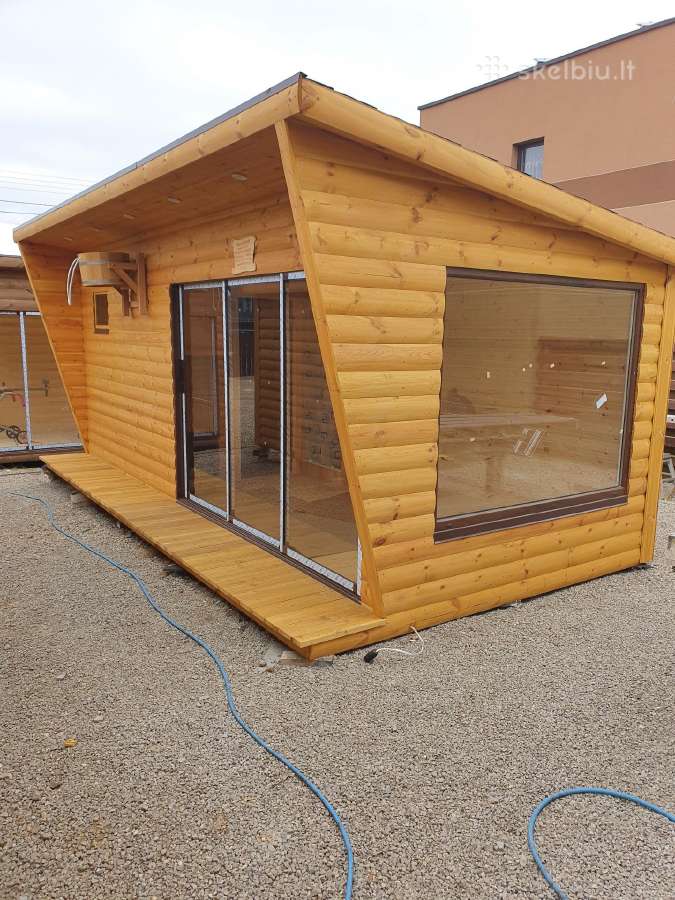 Pirtys medinės pavėsinės ,sodo namelis sandėliukas - nuotraukos Nr. 7