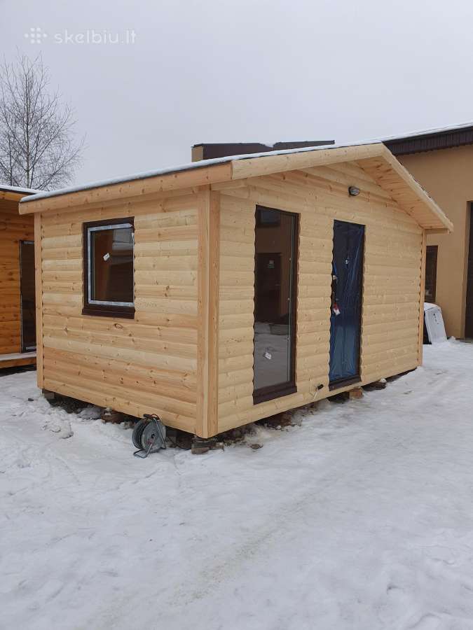 Pirtys medinės pavėsinės ,sodo namelis sandėliukas - nuotraukos Nr. 17