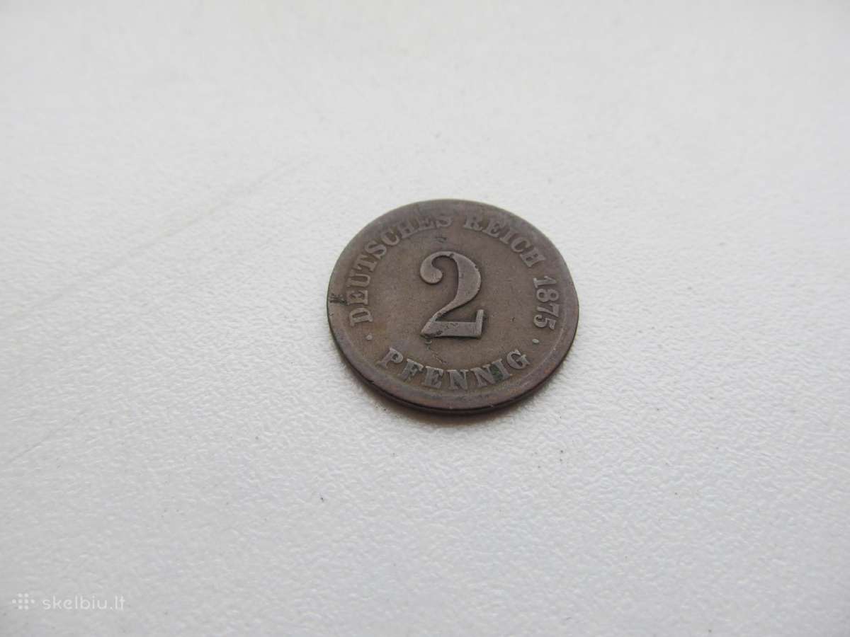2 pfennig , Vokietija , 1875