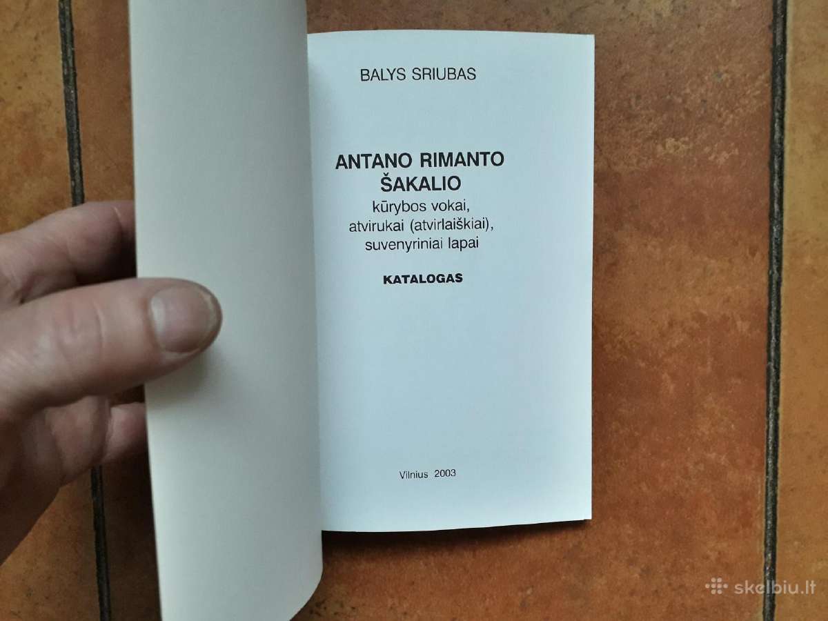 Antano Rimanto Šakalio kūrybos katalogai - nuotraukos Nr. 3