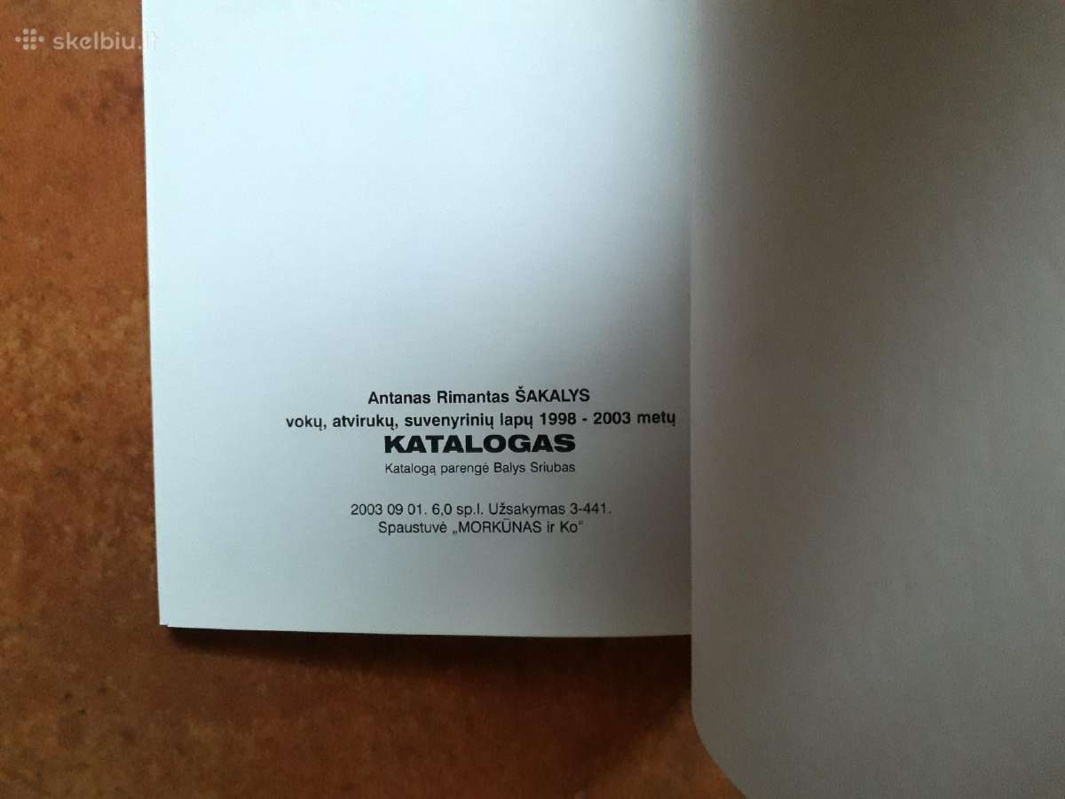 Antano Rimanto Šakalio kūrybos katalogai - nuotraukos Nr. 6