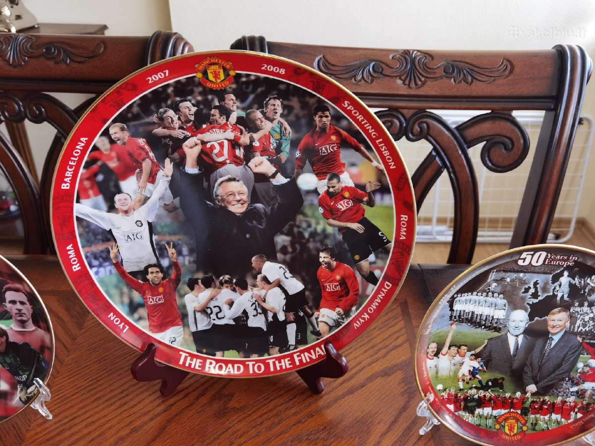Manchester United porcelianinių lėkščių kolekcija - nuotraukos Nr. 2