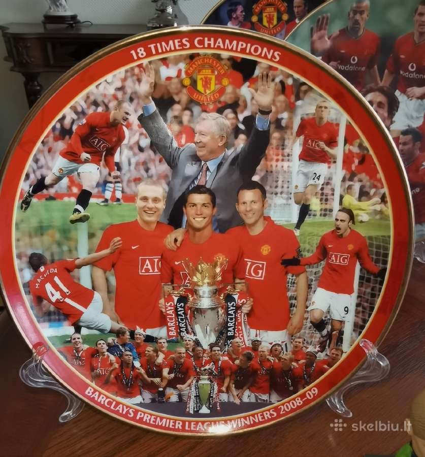 Manchester United porcelianinių lėkščių kolekcija - nuotraukos Nr. 3