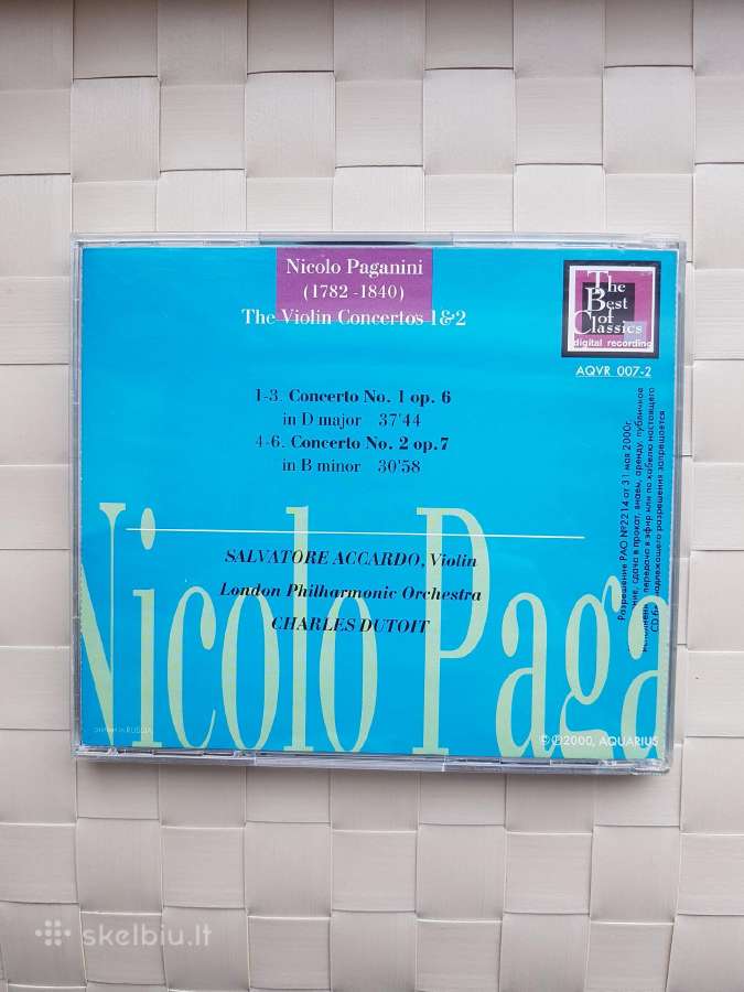 Klasikinės muzikos CD: Paganini - nuotraukos Nr. 2