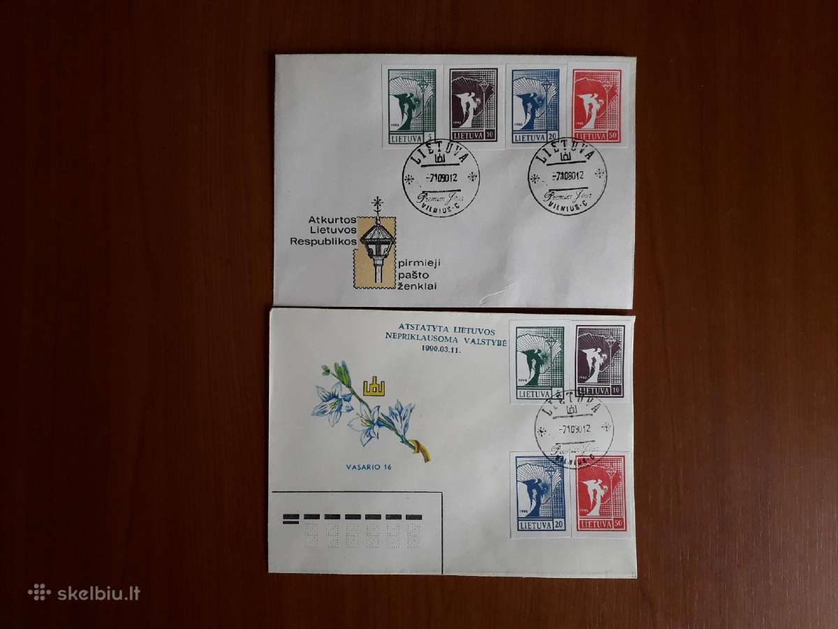 Lietuvos pirmos dienos vokas su dviguba klaida