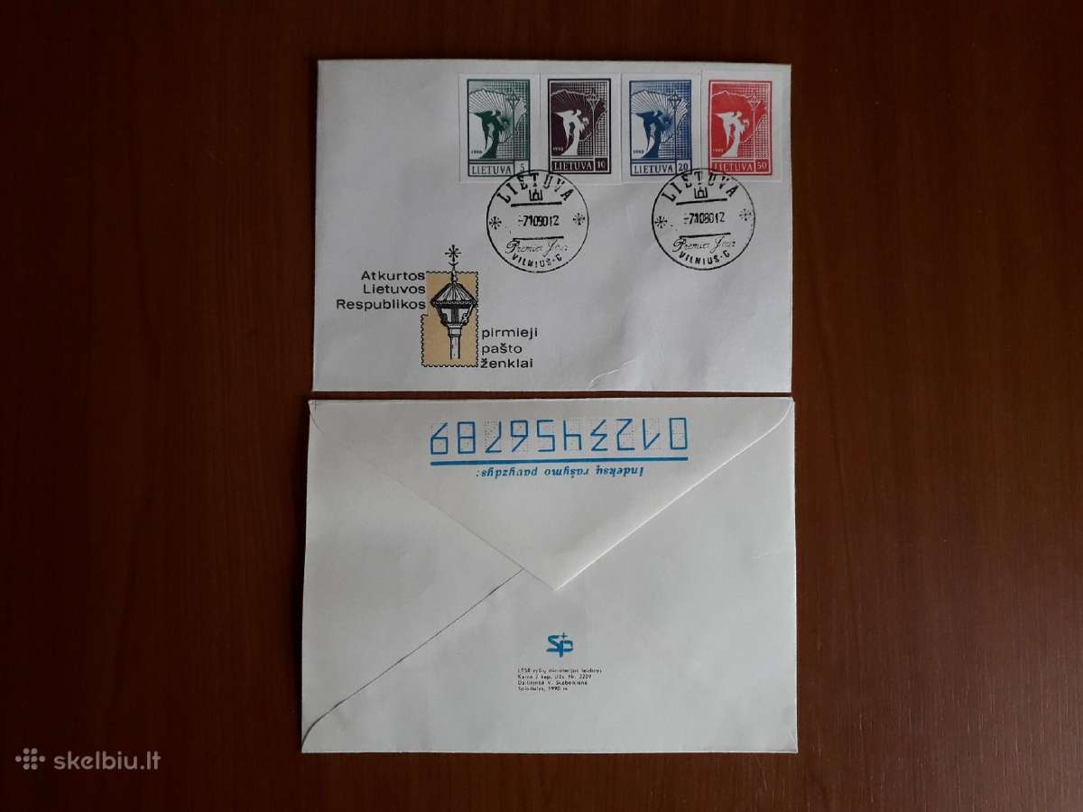 Lietuvos pirmos dienos vokas su dviguba klaida - nuotraukos Nr. 2