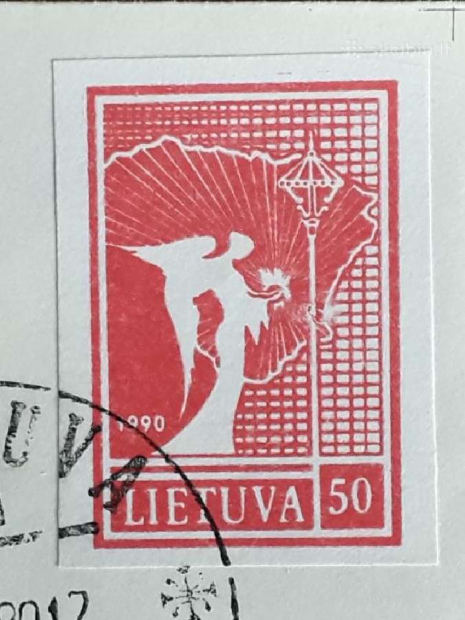 Lietuvos pirmos dienos vokai su dviguba klaida - nuotraukos Nr. 3