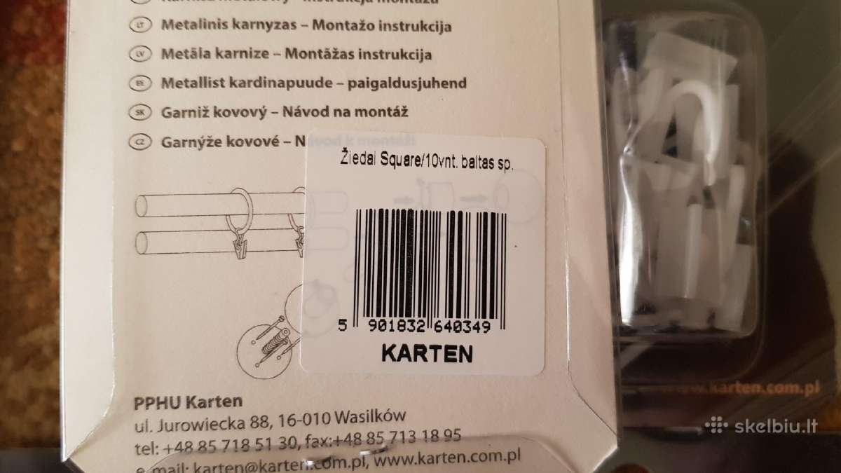 Karnizo komplektas Karten 2m - nuotraukos Nr. 3