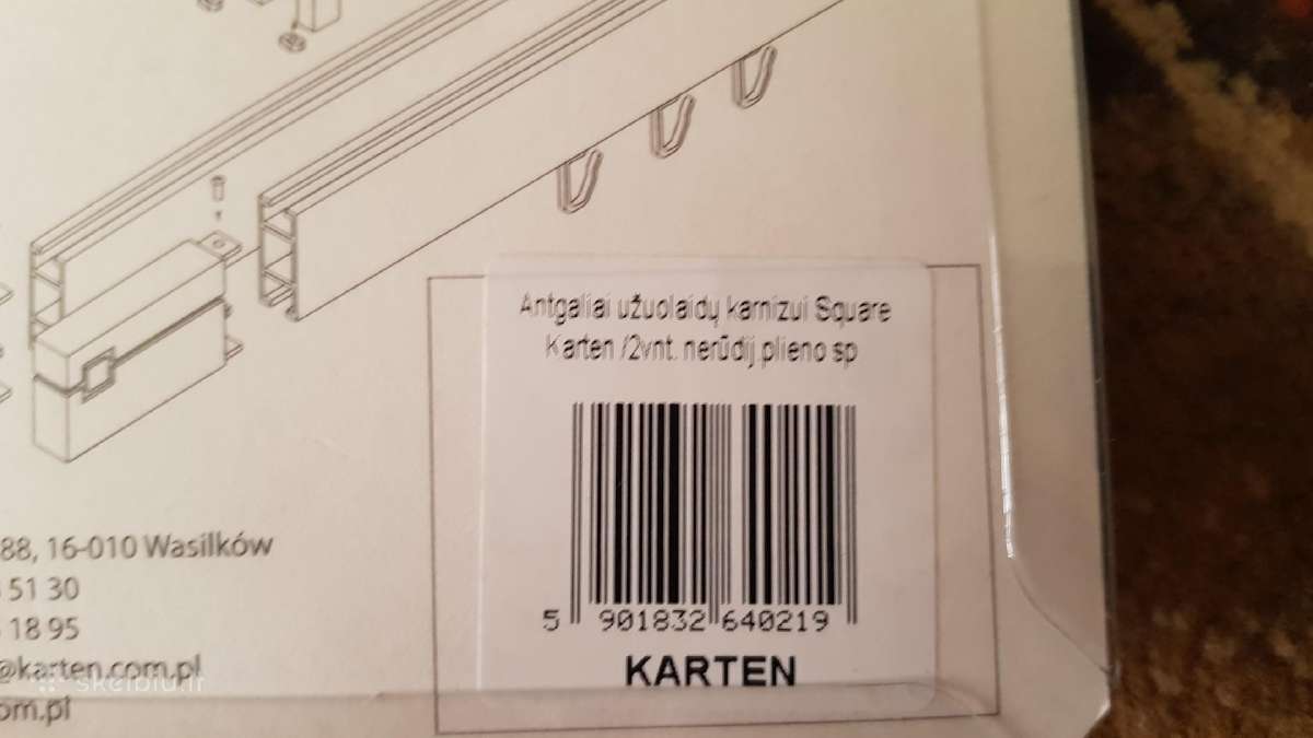 Karnizo komplektas Karten 2m - nuotraukos Nr. 5