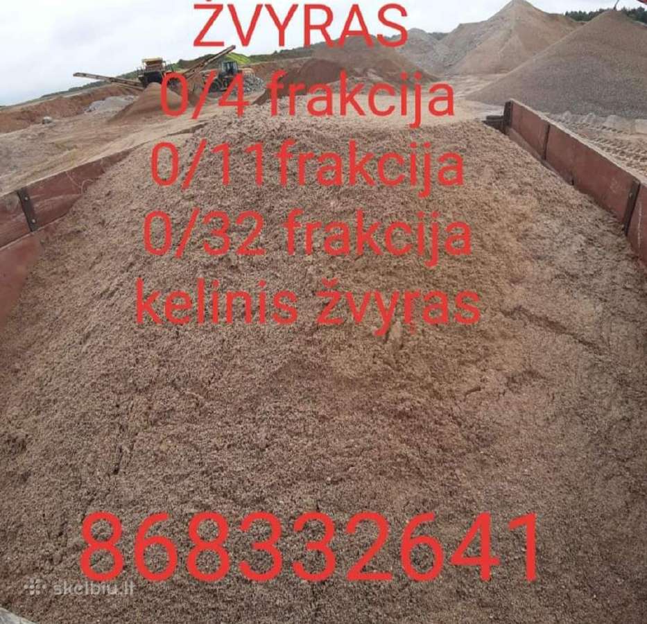 Žvyras ,skalda ,juodžemis, Įvairiais kiekiais - nuotraukos Nr. 2