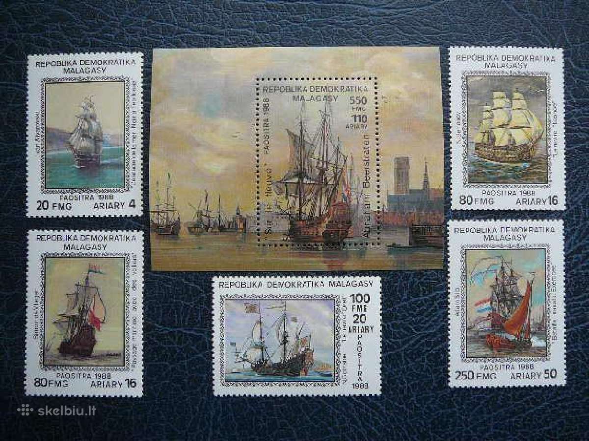 Burlaiviai Laivai Madagaskaras Mnh mdg1151s
