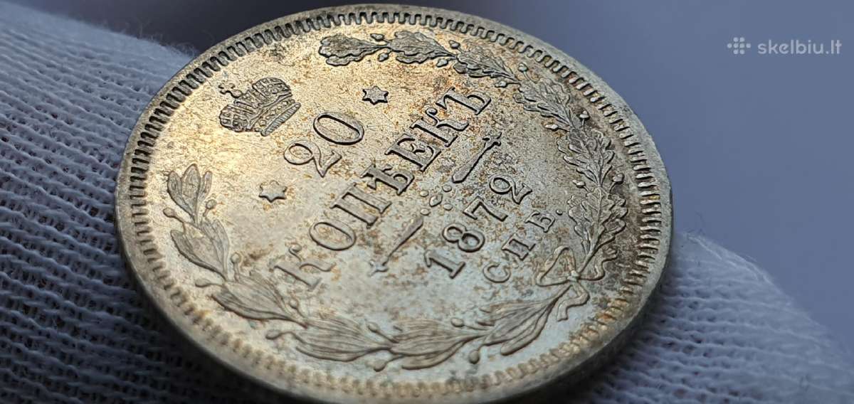 1872 20 kapeiku Unc , su kalyklos blizgesiu - nuotraukos Nr. 3