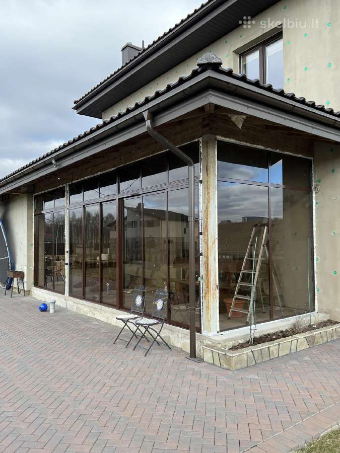 Šiltas ir šaltas terasu, stiklinimas iš Aliuminio - nuotraukos Nr. 3